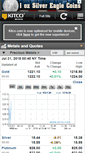 Mobile Screenshot of m.kitco.com